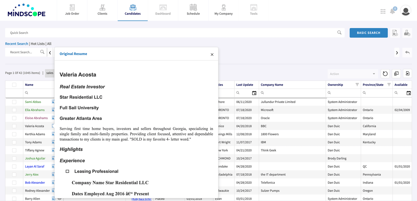 ui original resume